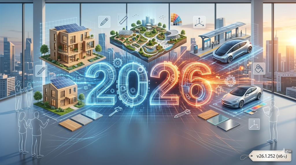 SketchUp Pro 2026 v26.1.252 (x64) (Advanced 3D Modeling & Documentation Software)