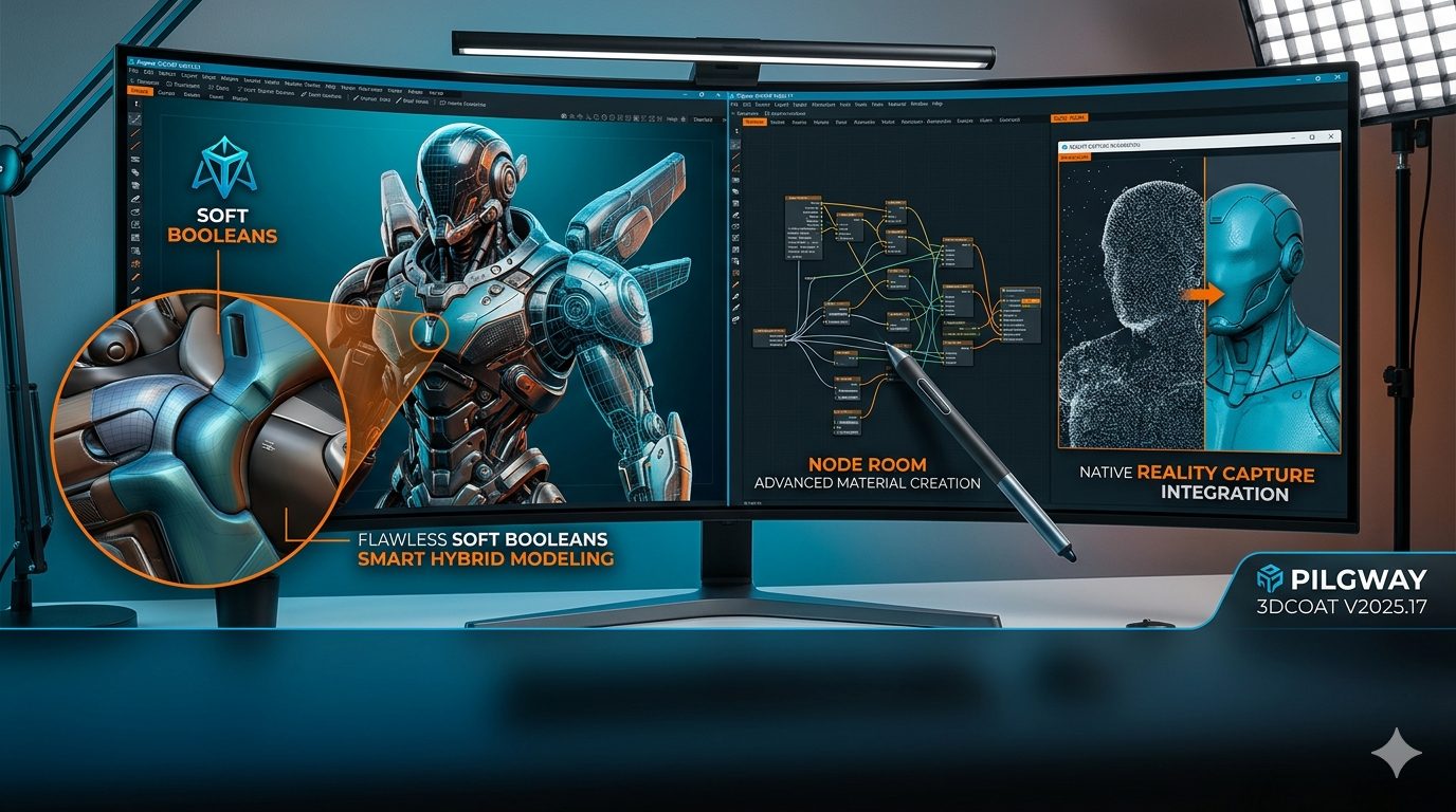 3DCoat 2025.17 (Advanced 3D Sculpting & Texturing with New Node System ...