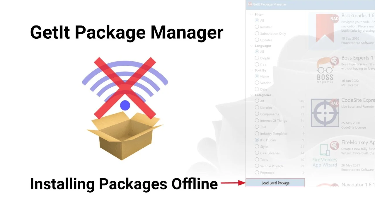 RAD Studio GetIt Package Manager