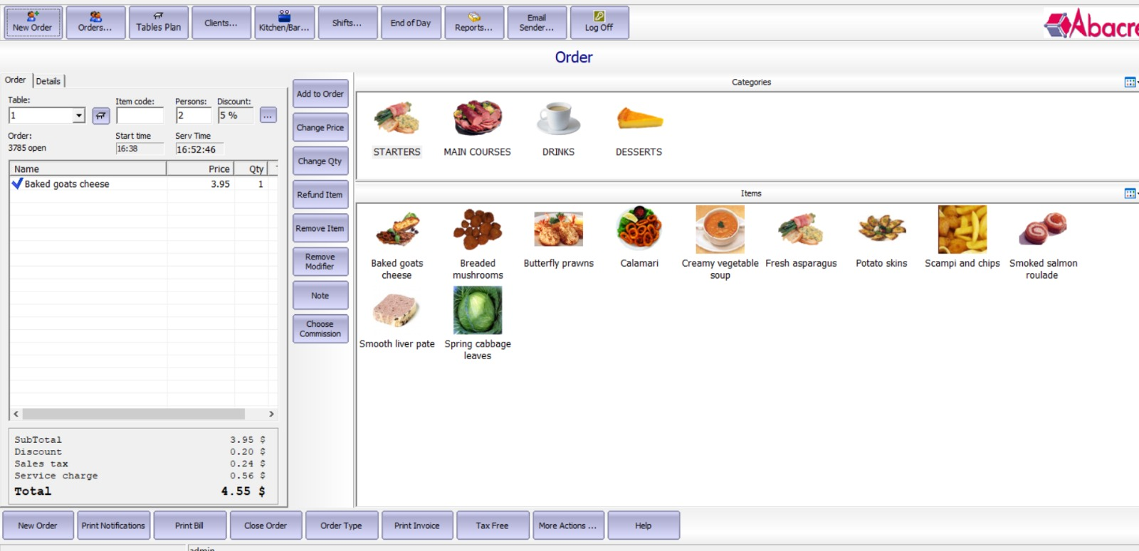 Abacre Restaurant Point of Sale 15 