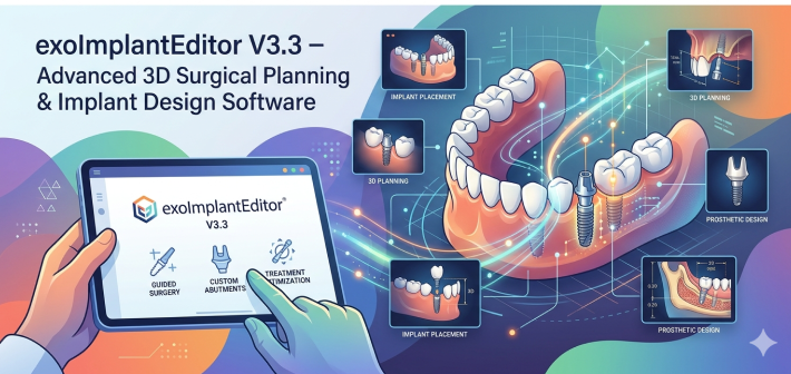 exoImplantEditor V3.3 (Advanced 3D Surgical Planning & Implant Design Software)