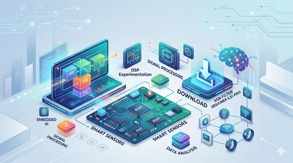 ASN Filter Designer 5.51 Pro (DSP Experimentation Platform for AIoT & Smart Sensors)