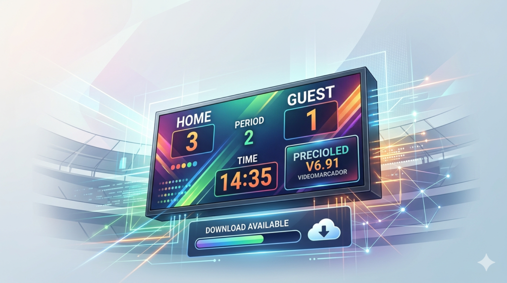 PrecioLED Video Scoreboard V6.91 (Professional Live Sports Scoring Software)