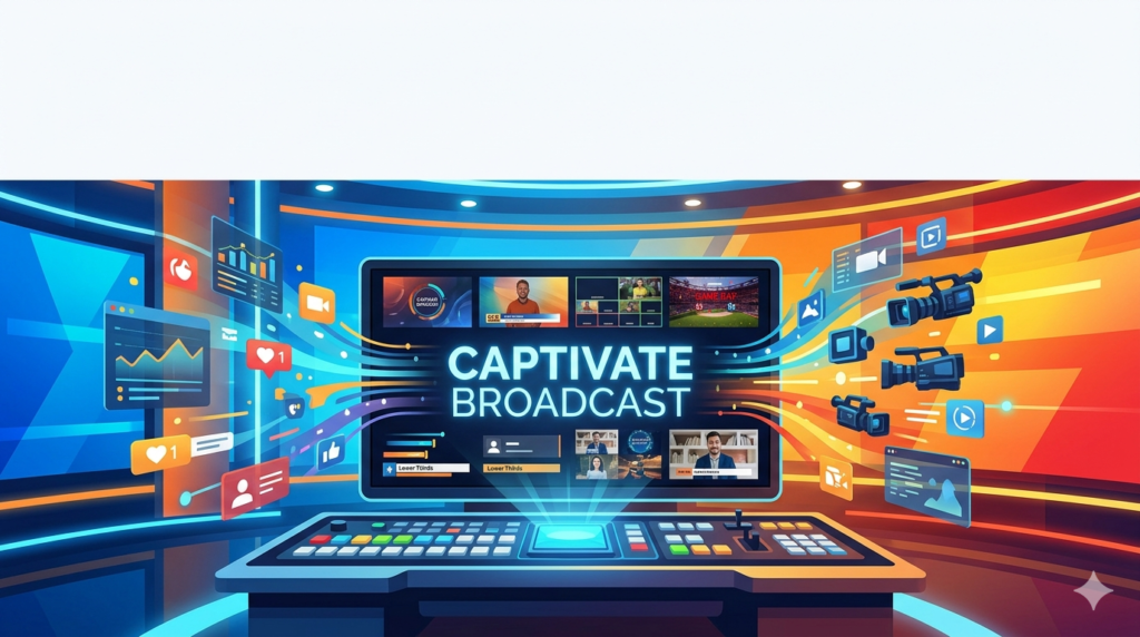 NewBlue Captivate Broadcast V5.0 (Real-Time 4K Live Graphics Software)