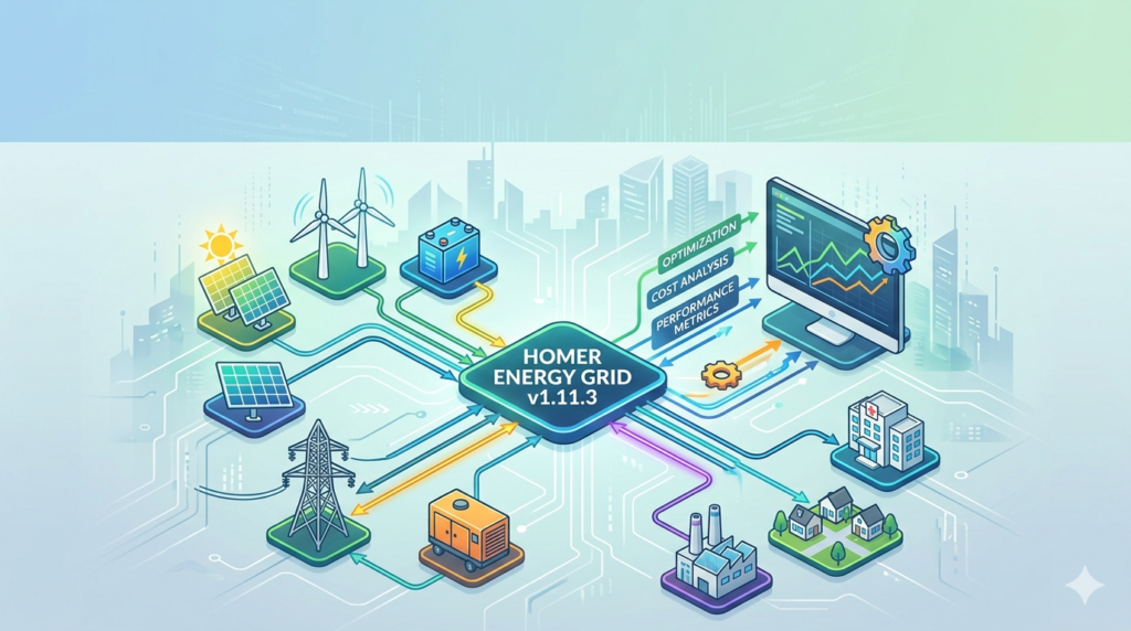 HOMER Grid v1.11.3 (Distributed Energy & EV Charging Optimization Software)