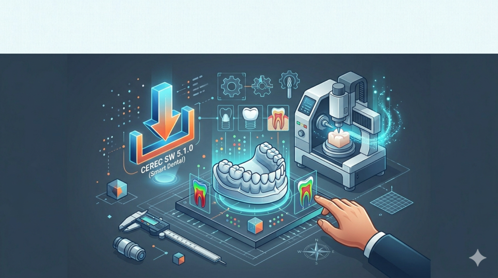 Dentsply Sirona CEREC SW 5.1.0 (Smart Dental CAD/CAM Software for Chairside Dentistry)