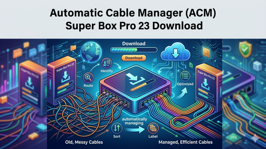 Automatic Cable Manager (ACM) Super Box Pro 23 (Streamlined Network Infrastructure Software)