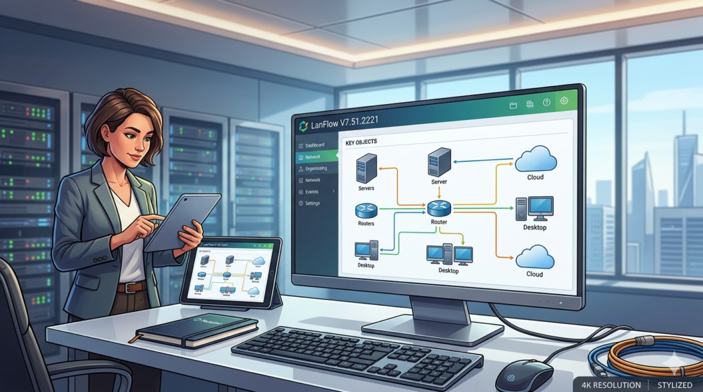 Pacestar LanFlow V7.51.2221 (Network Diagramming Software for IT Professionals)