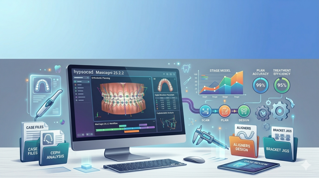 HypsoCad Mascagni 25.2.2 (Orthodontic CAD Software for Digital Dental Workflow)
