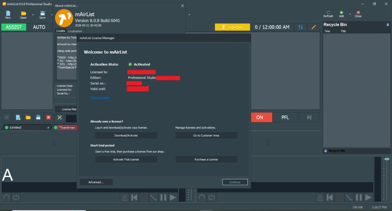 mAirlist 