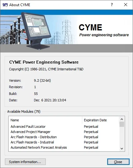 CYME 9.2 Rev 01