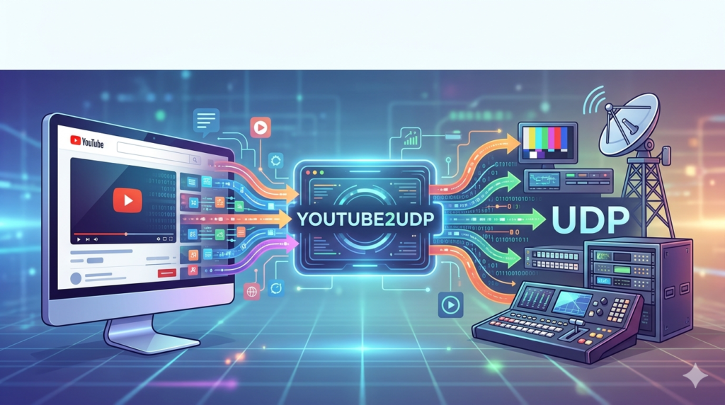 YouTube2UDP (YouTube-to-Broadcast Streaming)