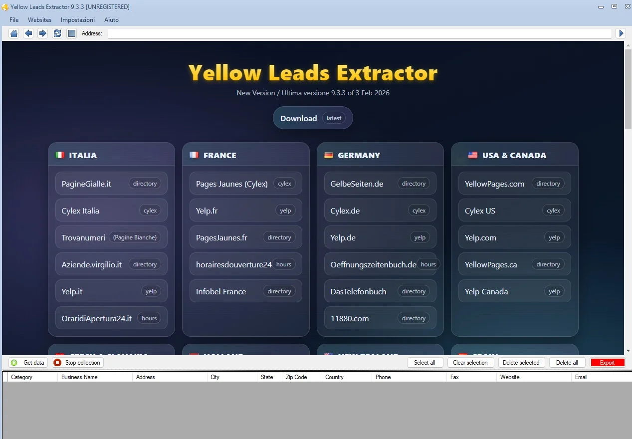 Yellow Leads Extractor