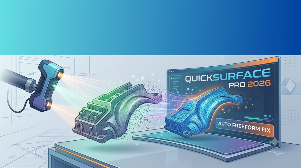 QUICKSURFACE Pro 2026 (3D Reverse Engineering Software)