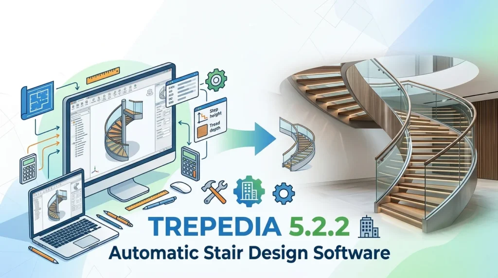 Trepedia 5.2.2 (Smart Pattern & 3D Stair Design Integration)