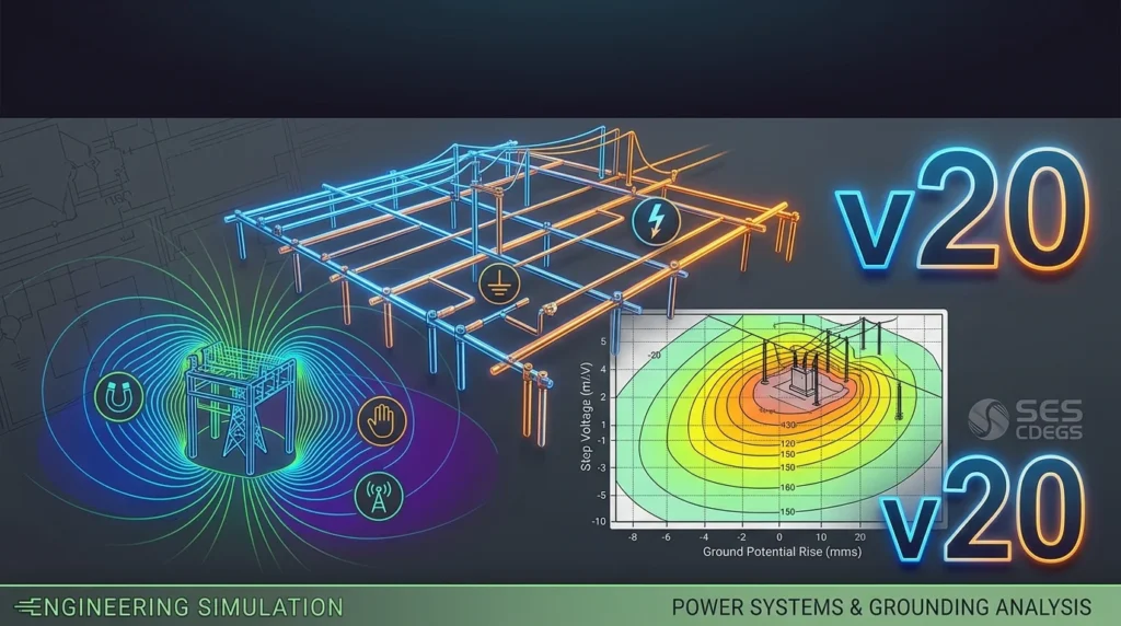 SES CDEGS v20 (Smart Grounding & EM Field Analysis Guide)