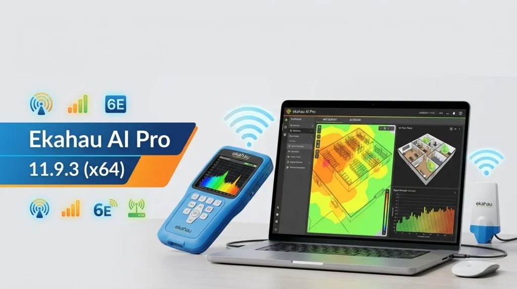 Ekahau AI Pro 11.9.3 (Smart Wi-Fi & 3D Design for Enterprise)