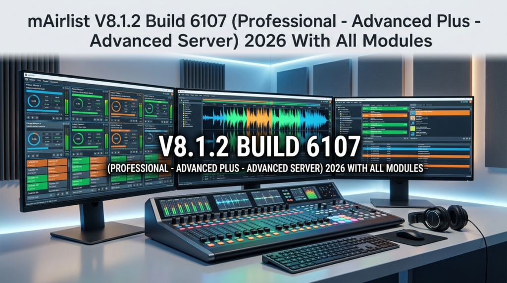 mAirList V8.1.2 Build 6107 (Radio Playout & Automation 2026)